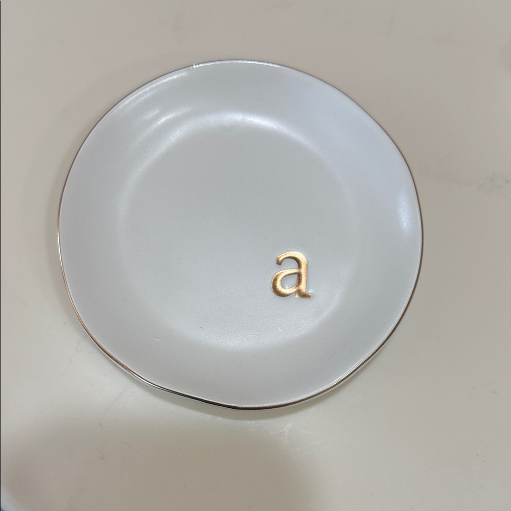 Collective Home “a” Ring/Trinket Dish